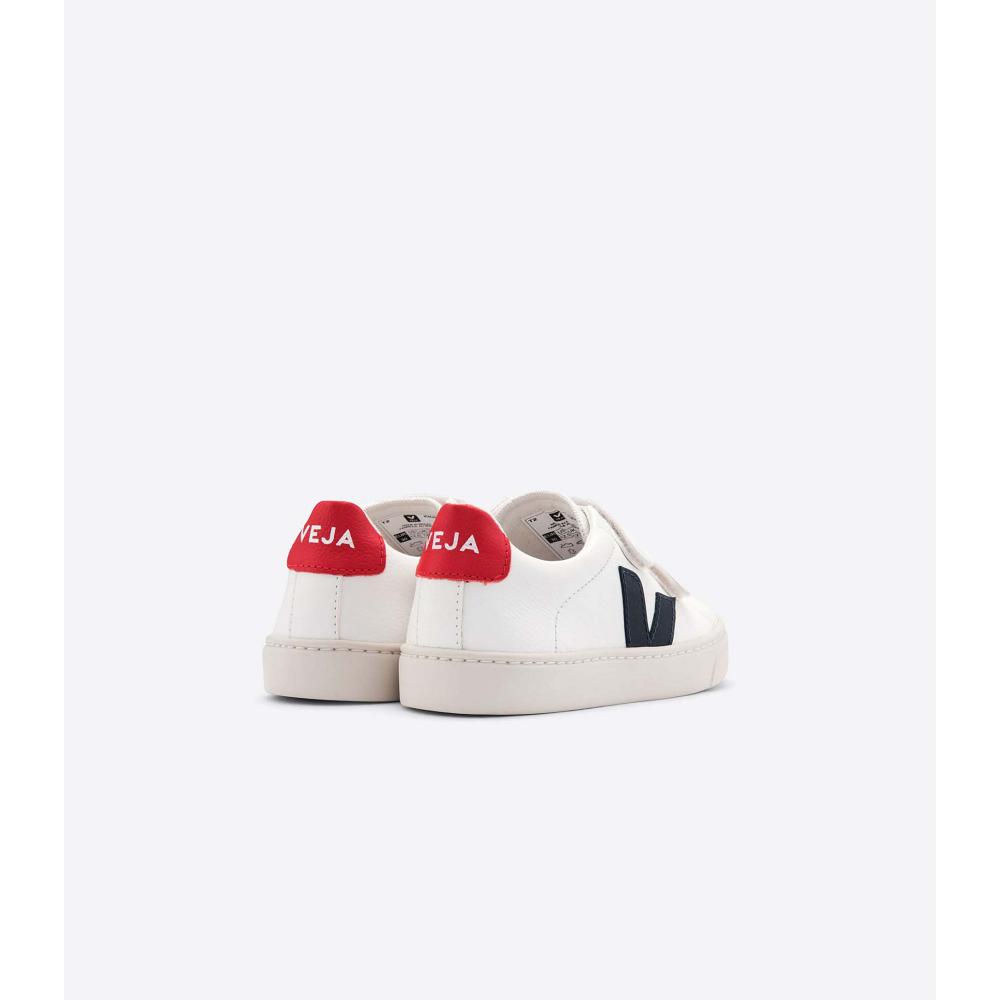 Veja ESPLAR CHROMEFREE Kids' Sneakers White/Black/Red | NZ 835PJJ